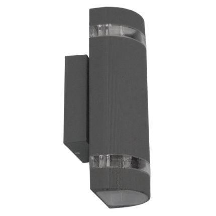 M037 A Max.35W antracit siva IP44 2xGU10 lampa zidna
