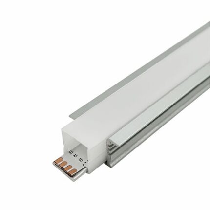 MA605-A-FS SIVI Aluminijumski profil za LED trake ugradni set sa difuzorom IP65 13x25x2000mm Mitea Lighting