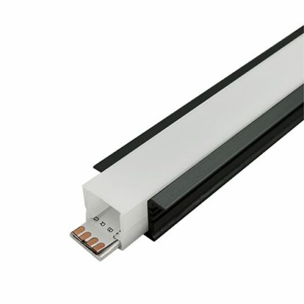 MA605-C-FS CRNI Aluminijumski profil za LED trake ugradni set sa difuzorom IP65 13x25x2000mm Mitea Lighting