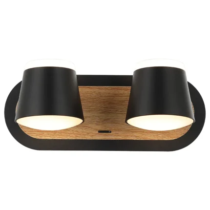 LED zidna lampa F2077-16Z BK+WD