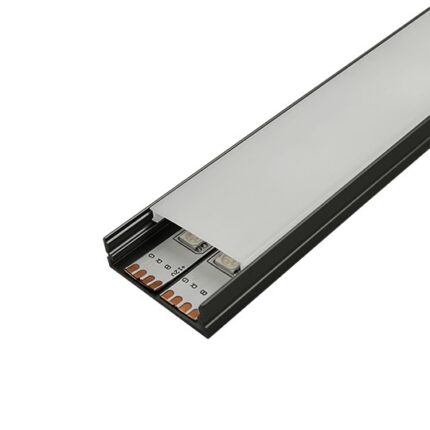 M3010-C CRNI Aluminijumski profil za LED trake nadgradni set sa difuzorom 10x30x2000mm Mitea Lighting