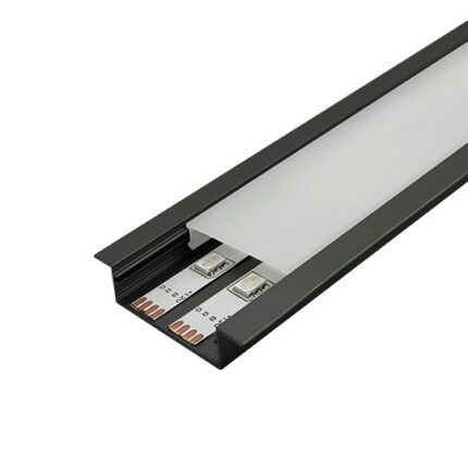 M4010-U-C CRNI Aluminijumski profil za LED trake ugradni set sa difuzorom 10x55x2000mm Mitea Lighting