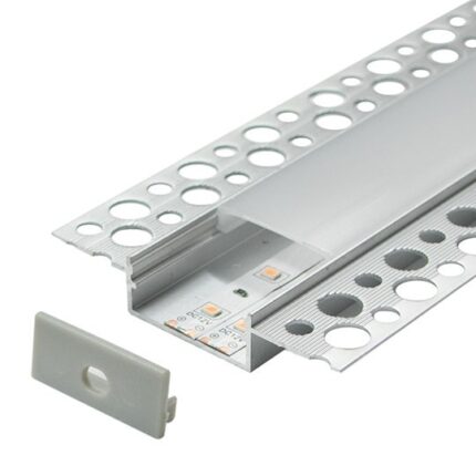 MA4013 Aluminijumski profil za LED trake 13x80x2000mm ugradni sa difuzorom 2m Mitea Lighting